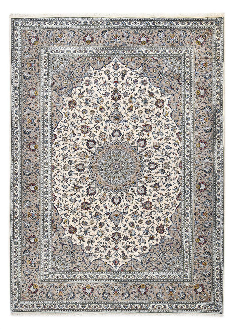 Persisk tæppe - Keshan - Royal - 343 x 250 cm - grå