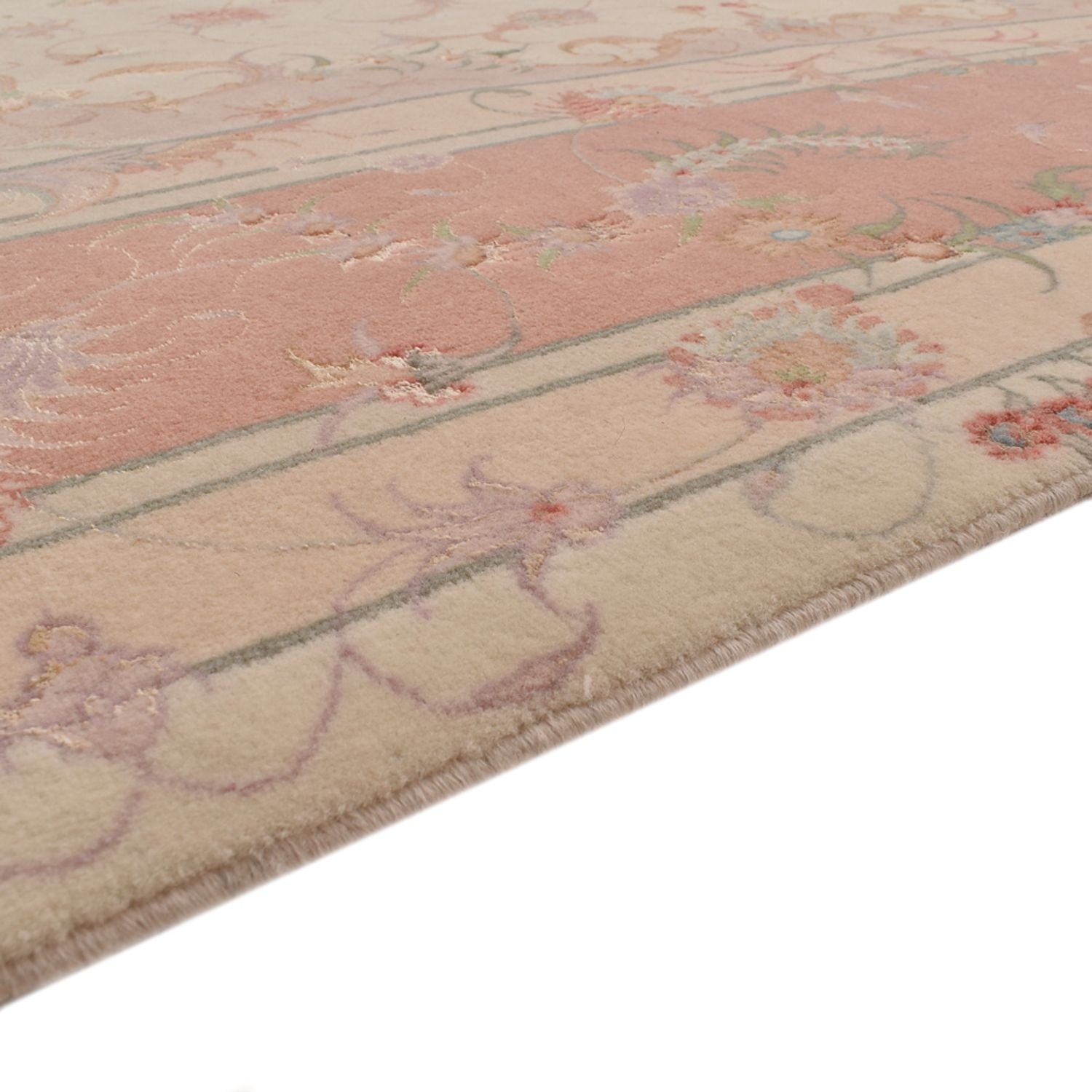 Persisk tæppe - Tabriz - Royal firkantet  - 245 x 245 cm - lys beige