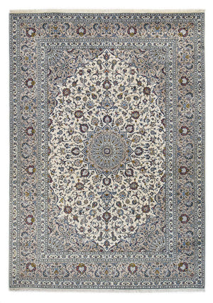 Persisk tæppe - Keshan - Royal - 346 x 246 cm - grå