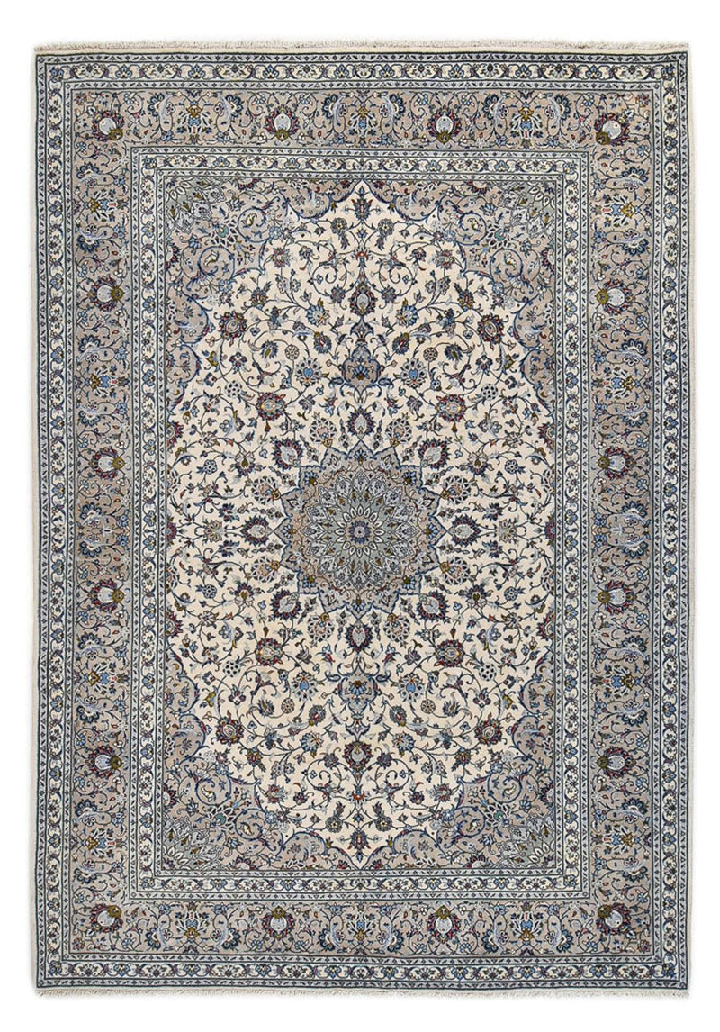 Persisk tæppe - Keshan - Royal - 350 x 240 cm - grå