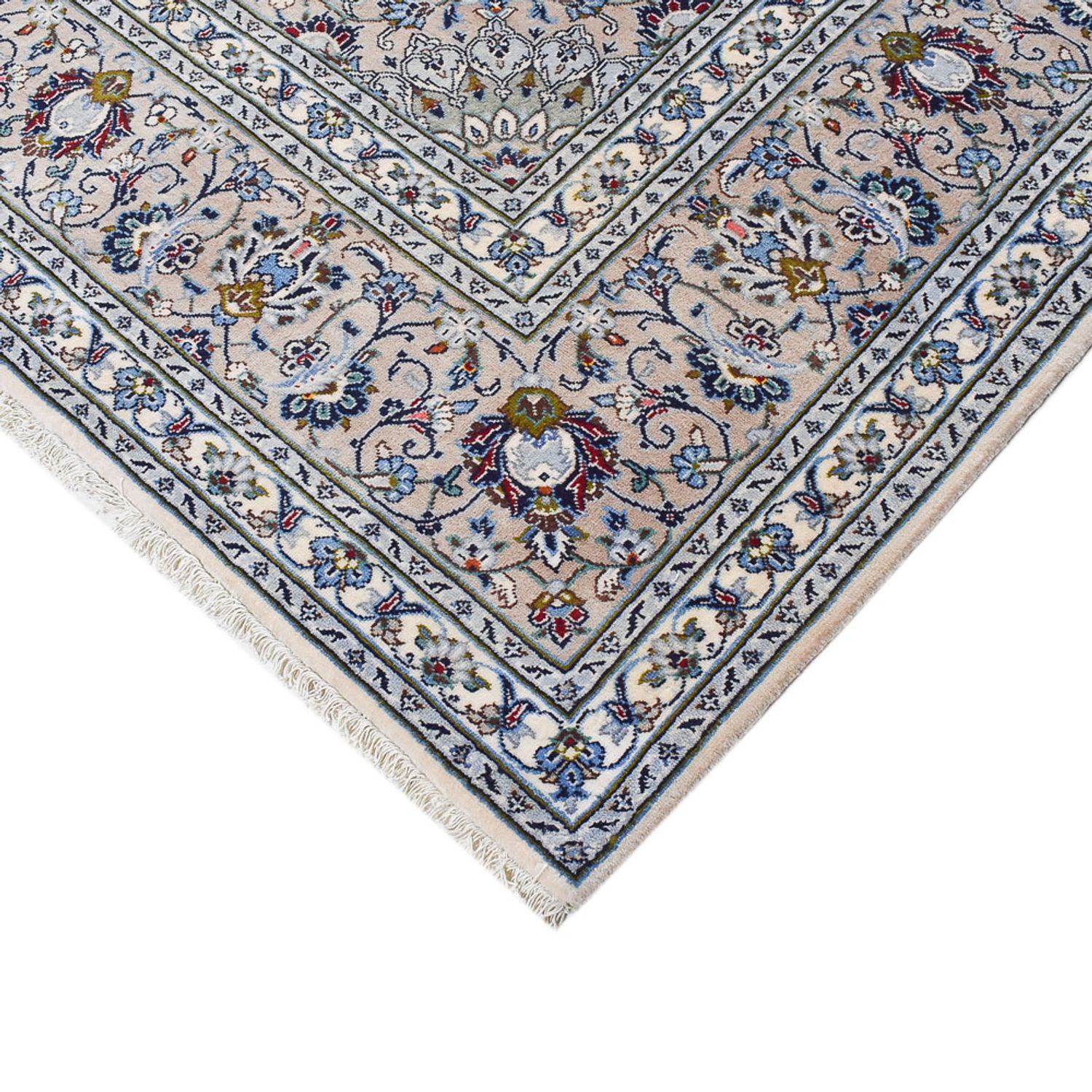 Persisk tæppe - Keshan - Royal - 350 x 240 cm - grå