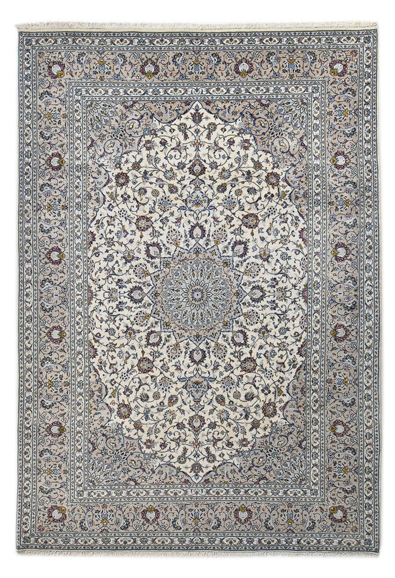 Persisk tæppe - Keshan - Royal - 354 x 244 cm - grå