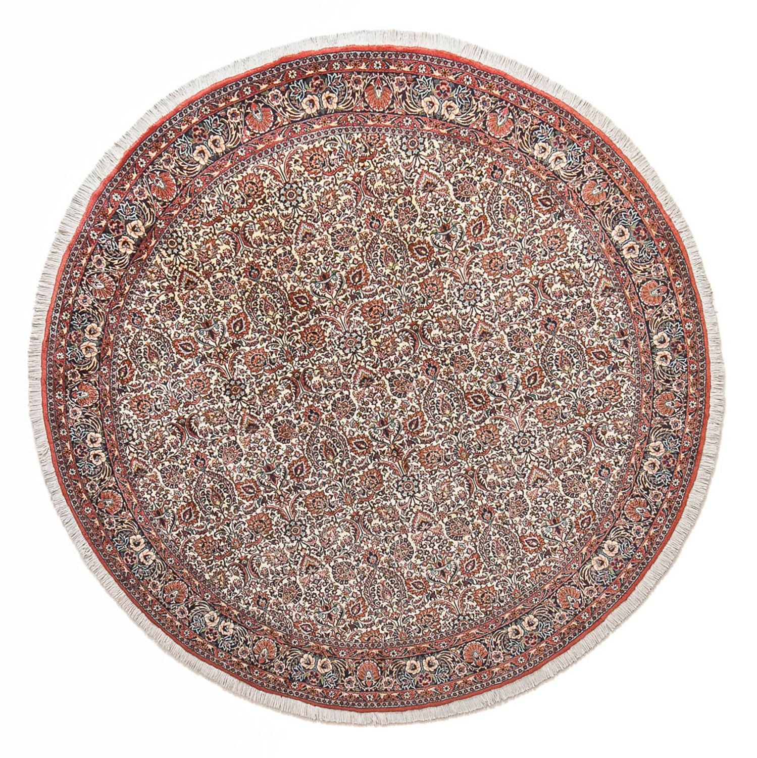 Persisk tæppe - Bijar rundt  - 250 x 250 cm - rust