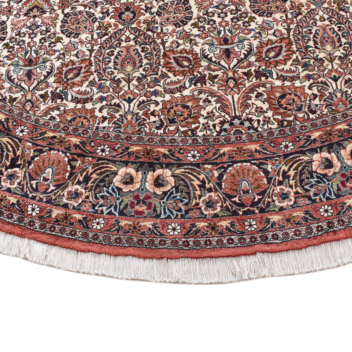 Persisk tæppe - Bijar rundt  - 250 x 250 cm - rust