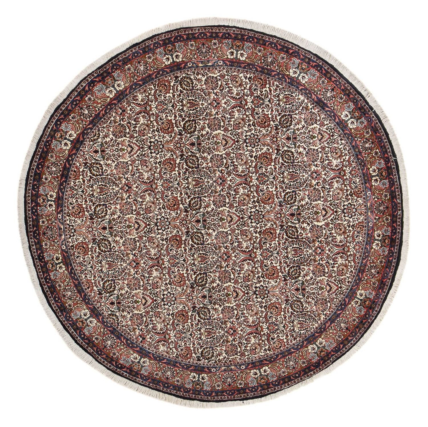 Persisk tæppe - Bijar rundt  - 250 x 250 cm - rust