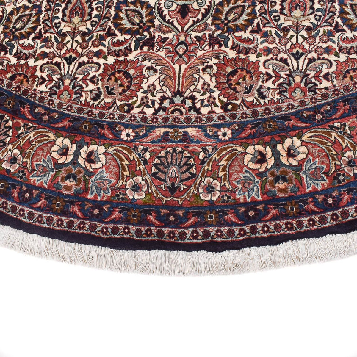 Persisk tæppe - Bijar rundt  - 250 x 250 cm - rust