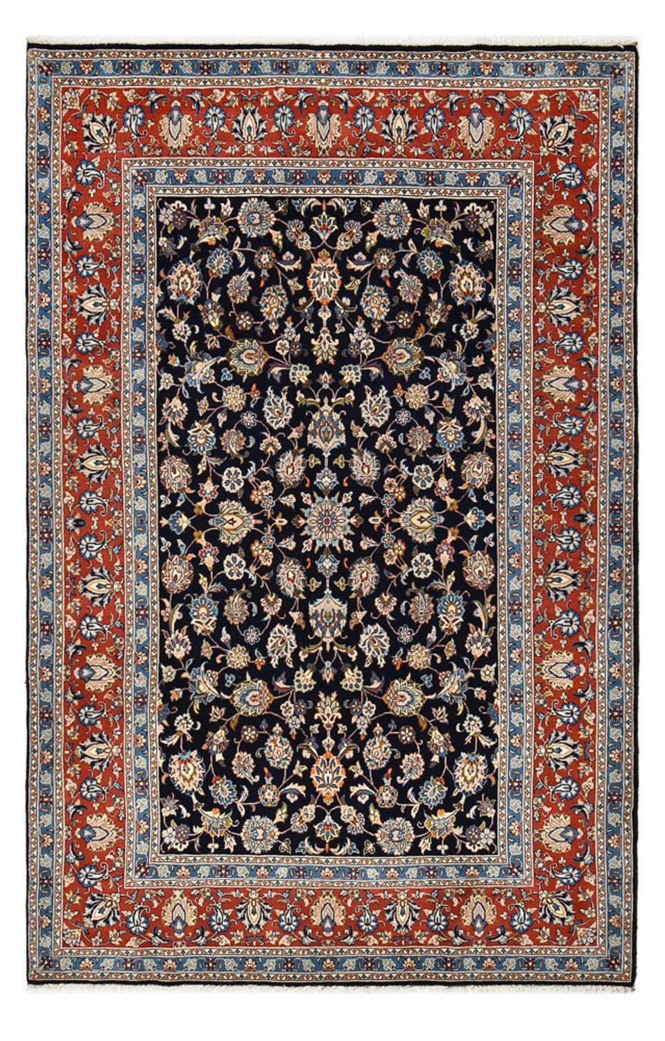 Persisk tæppe - Classic - 296 x 193 cm - mørkeblå