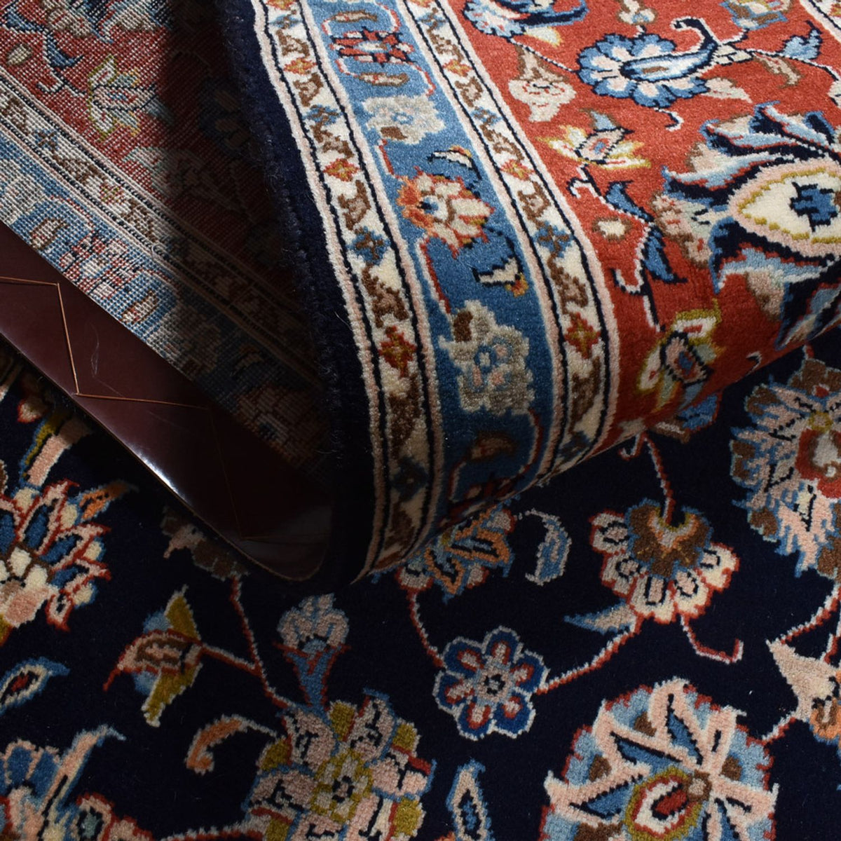 Persisk tæppe - Classic - 296 x 193 cm - mørkeblå