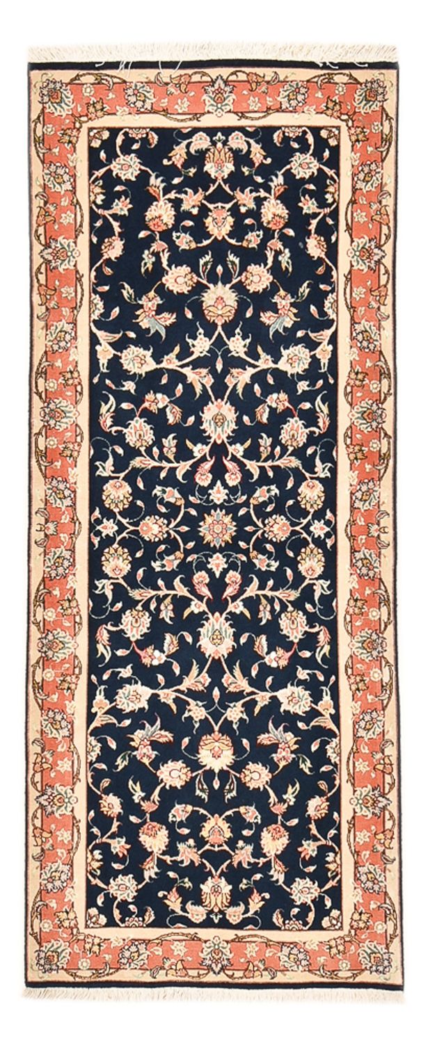 Løber Persisk tæppe - Tabriz - Royal - 191 x 78 cm - mørkeblå