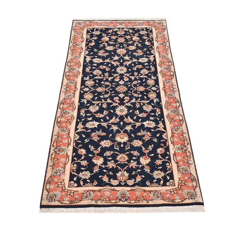 Løber Persisk tæppe - Tabriz - Royal - 191 x 78 cm - mørkeblå