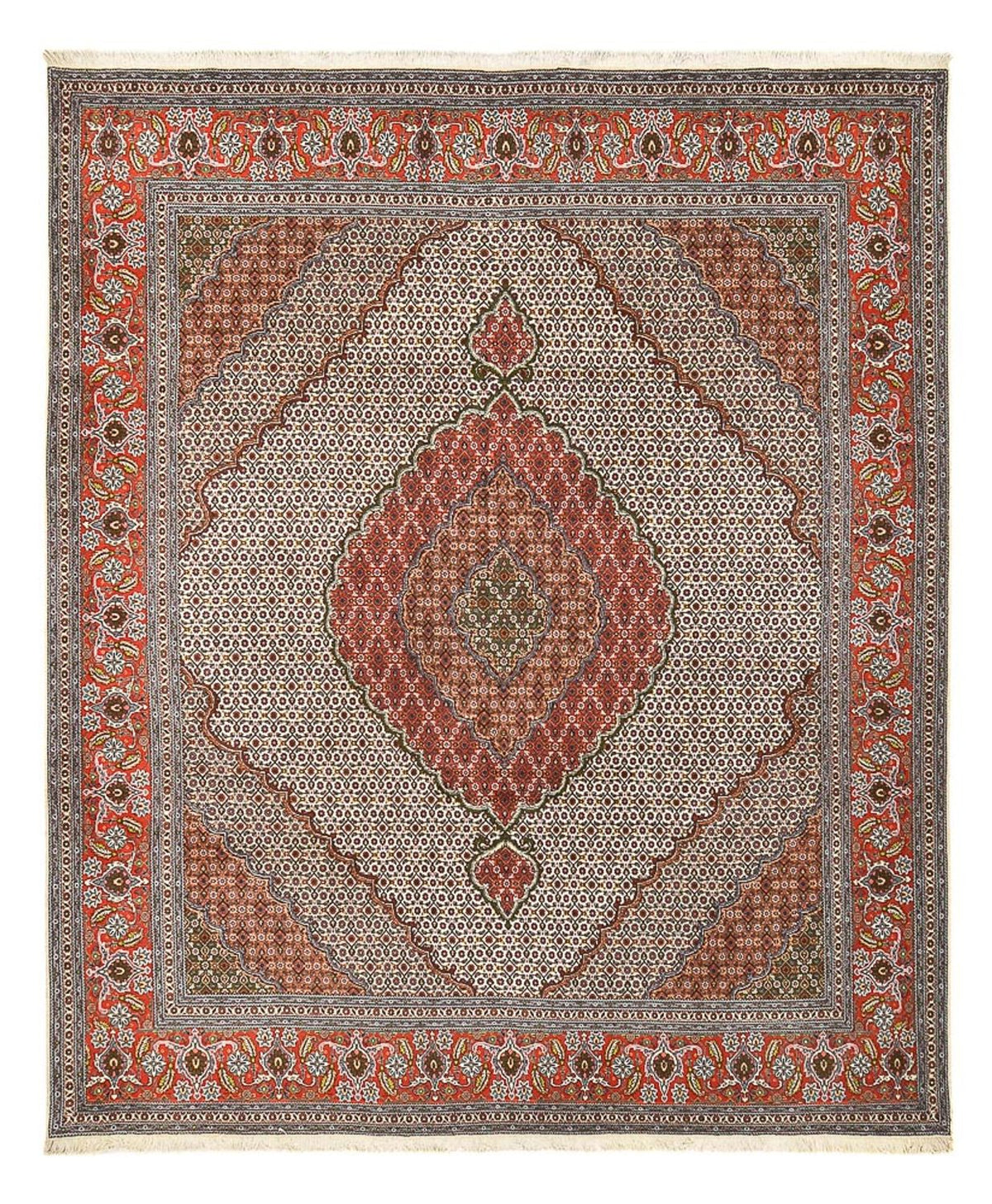 Persisk tæppe - Tabriz - Royal - 310 x 258 cm - rust