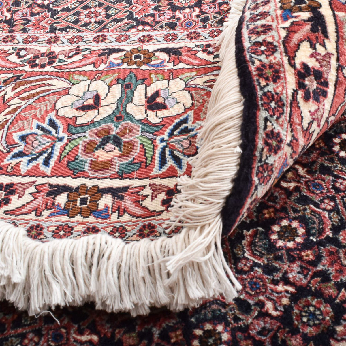 Persisk tæppe - Bijar rundt  - 255 x 255 cm - rust