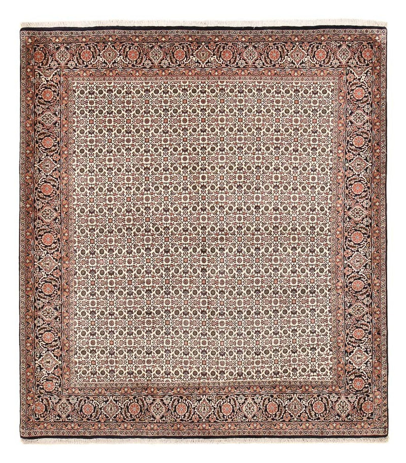 Persisk tæppe - Bijar - 243 x 210 cm - lys brun