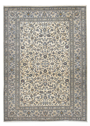 Persisk tæppe - Keshan - Royal - 351 x 250 cm - grå