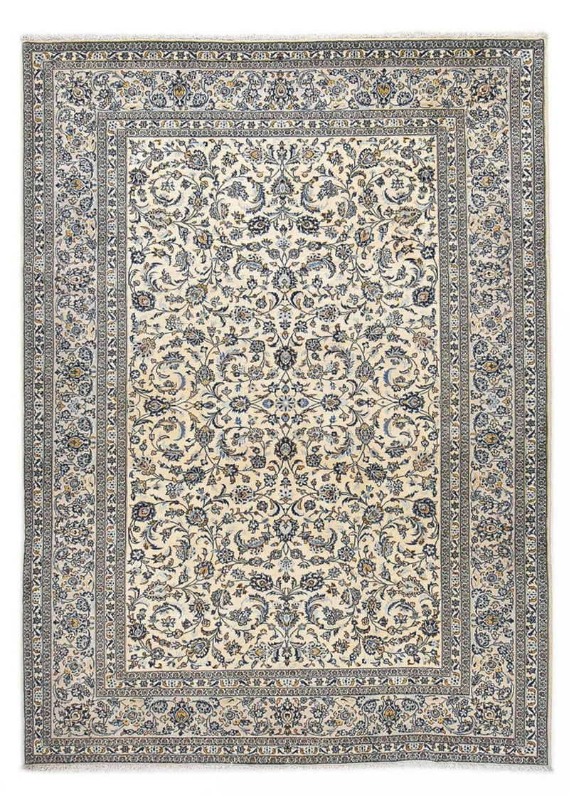 Persisk tæppe - Keshan - Royal - 351 x 250 cm - grå
