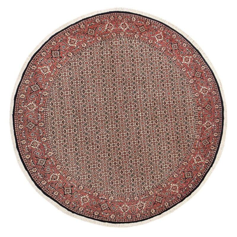 Persisk tæppe - Bijar rundt  - 250 x 250 cm - rust