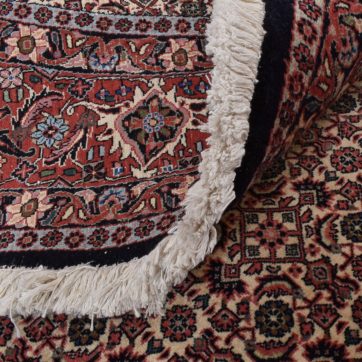 Persisk tæppe - Bijar rundt  - 250 x 250 cm - rust