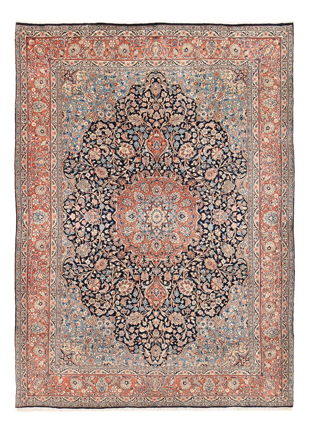 Persisk tæppe - Royal - 290 x 210 cm - mørkeblå