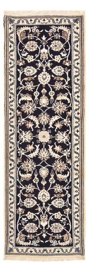 Løber Persisk tæppe - Nain - Royal - 186 x 65 cm - mørkeblå