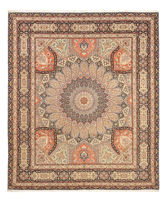 Persisk tæppe - Tabriz - Royal - 300 x 251 cm - lys beige