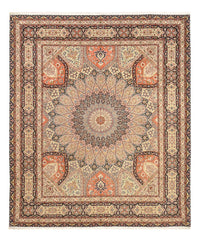 Persisk tæppe - Tabriz - Royal - 300 x 251 cm - lys beige