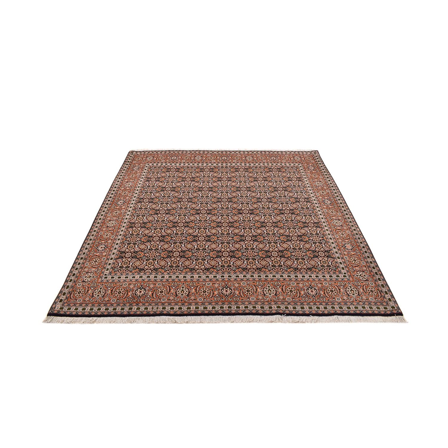 Persisk tæppe - Tabriz - Royal firkantet  - 203 x 202 cm - rust