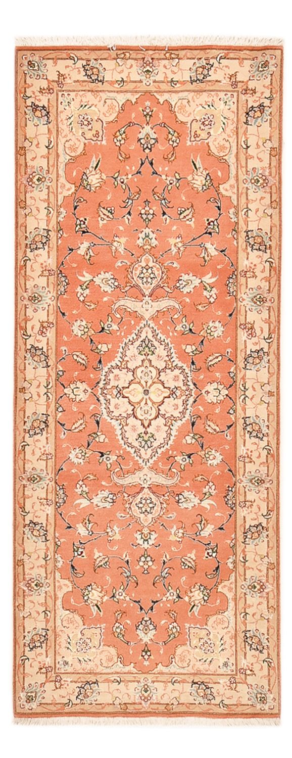 Løber Persisk tæppe - Tabriz - Royal - 203 x 80 cm - lysrød