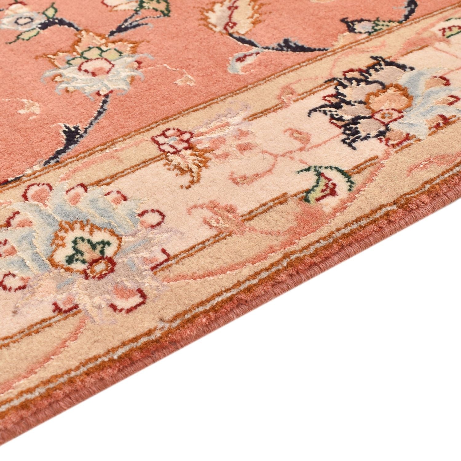 Løber Persisk tæppe - Tabriz - Royal - 203 x 80 cm - lysrød