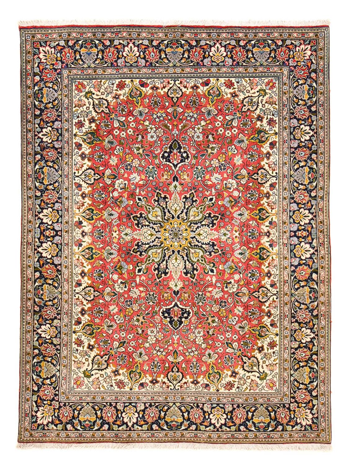 Persisk tæppe - Tabriz - Royal - 198 x 147 cm - rød
