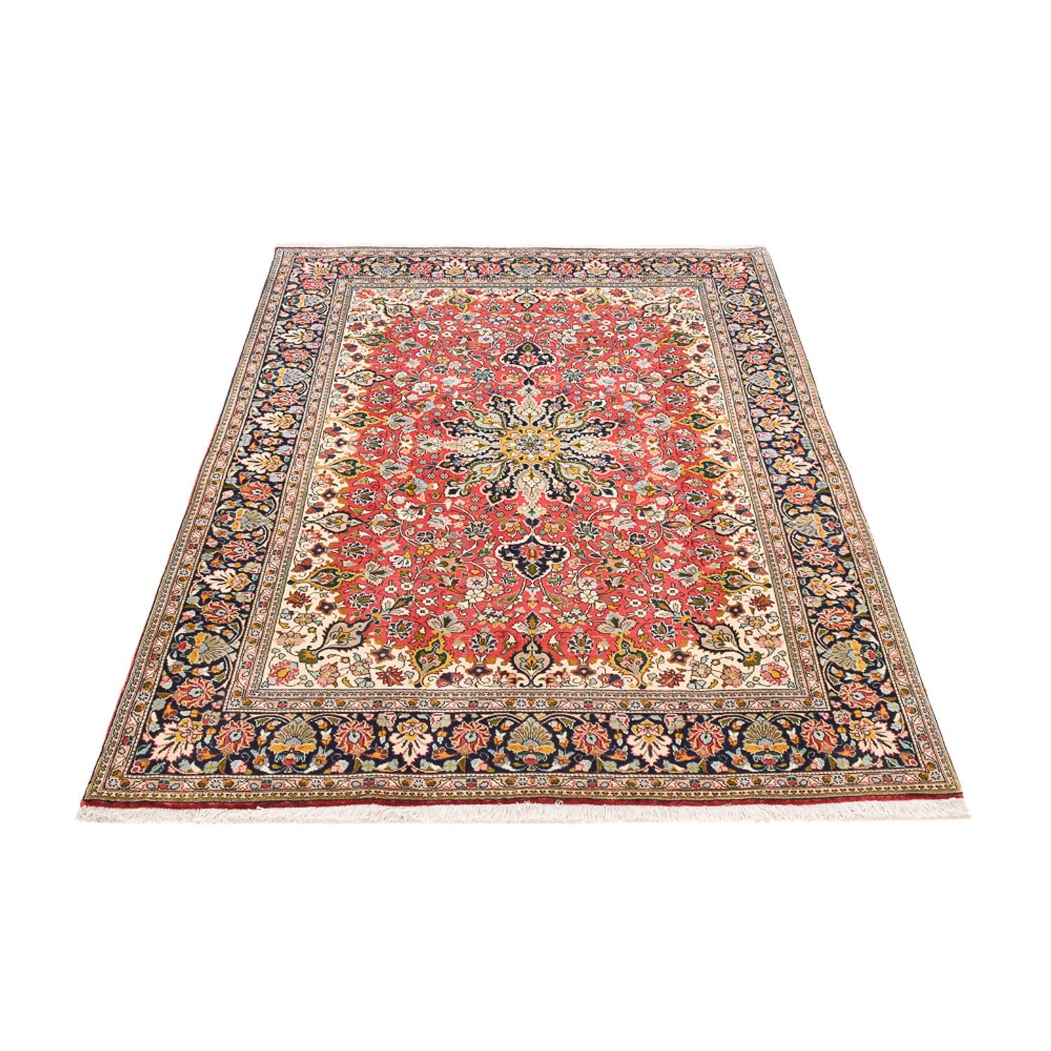 Persisk tæppe - Tabriz - Royal - 198 x 147 cm - rød