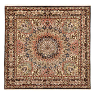 Persisk tæppe - Tabriz - Royal - 263 x 252 cm - mørk beige