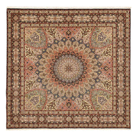 Persisk tæppe - Tabriz - Royal - 263 x 252 cm - mørk beige