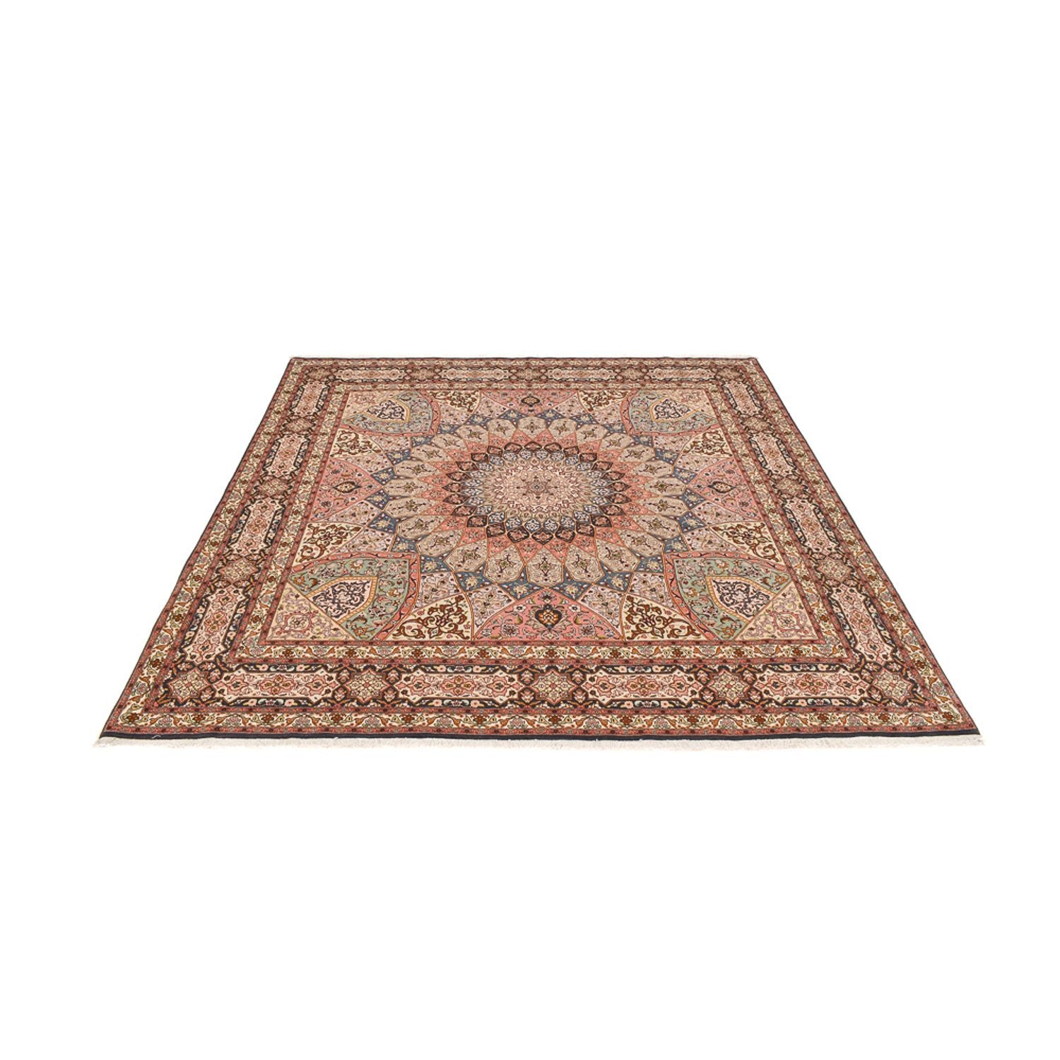 Persisk tæppe - Tabriz - Royal - 263 x 252 cm - mørk beige