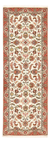 Løber Persisk tæppe - Tabriz - Royal - 202 x 69 cm - creme