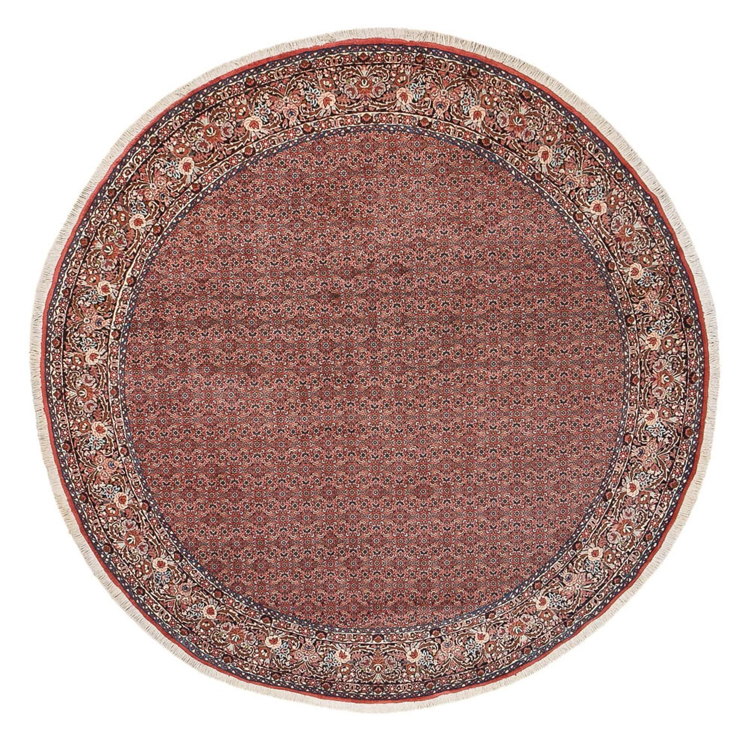 Persisk tæppe - Bijar rundt  - 300 x 300 cm - rust
