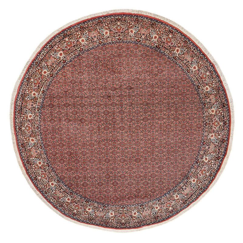 Persisk tæppe - Bijar rundt  - 300 x 300 cm - rust