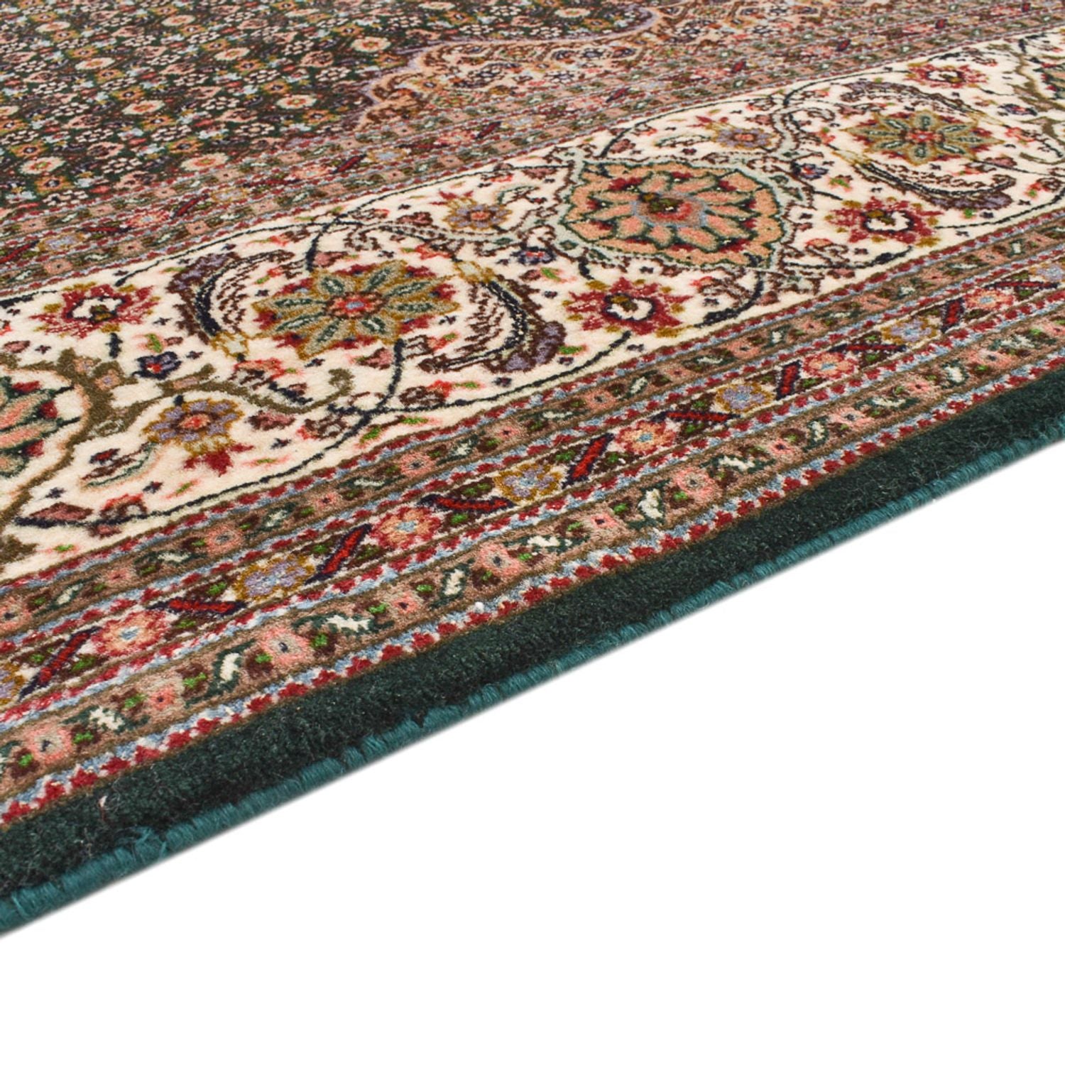 Løber Persisk tæppe - Tabriz - Premium - 404 x 203 cm - sand