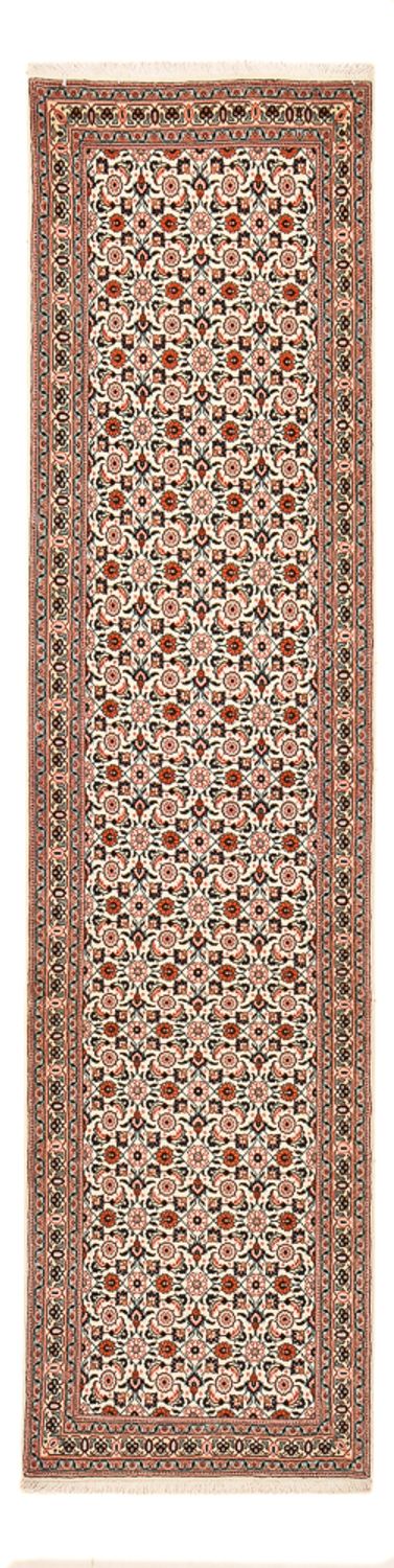 Løber Persisk tæppe - Tabriz - Royal - 304 x 74 cm - lys brun