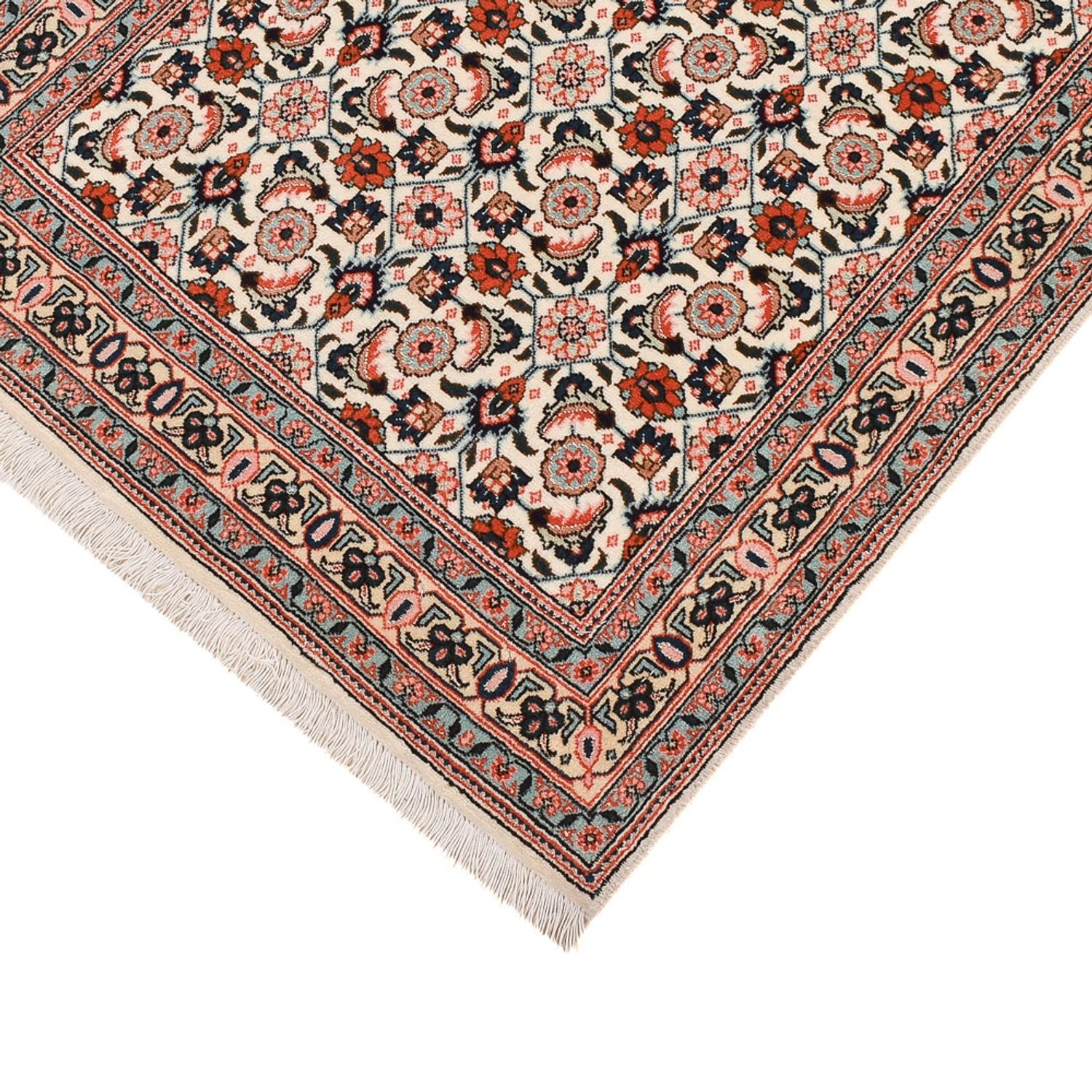 Løber Persisk tæppe - Tabriz - Royal - 304 x 74 cm - lys brun