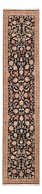 Løber Persisk tæppe - Tabriz - Premium - 300 x 66 cm - mørkeblå