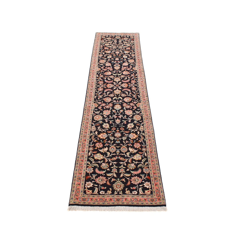 Løber Persisk tæppe - Tabriz - Premium - 300 x 66 cm - mørkeblå