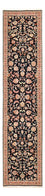 Løber Persisk tæppe - Tabriz - Premium - 300 x 67 cm - mørkeblå