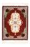 Persisk tæppe - Tabriz - Premium - 40 x 30 cm - mørkerød