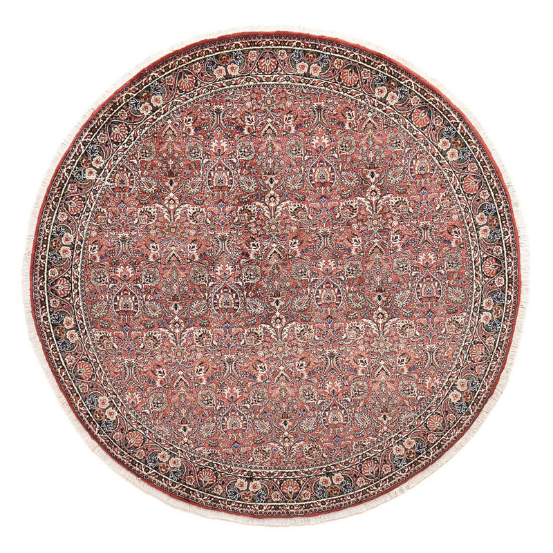 Persisk tæppe - Bijar rundt  - 250 x 250 cm - rust