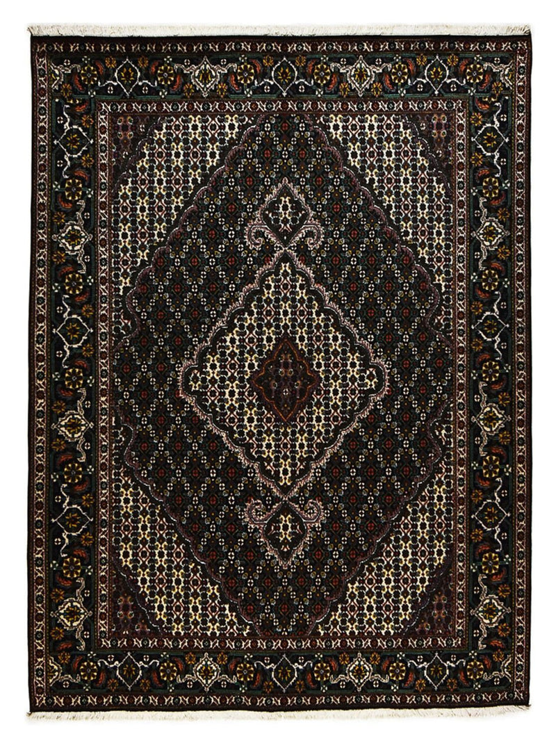 Persisk tæppe - Tabriz - Royal - 208 x 150 cm - mørkebrun