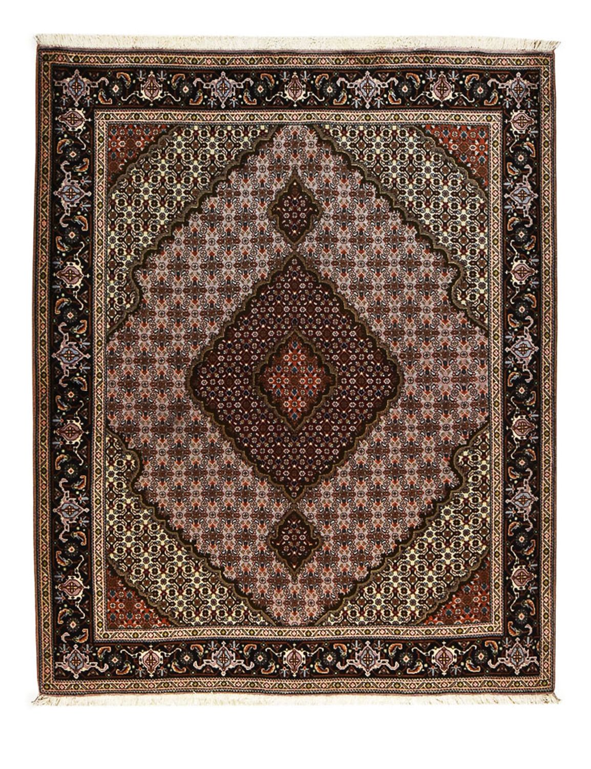 Persisk tæppe - Tabriz - Royal - 197 x 156 cm - lysrød
