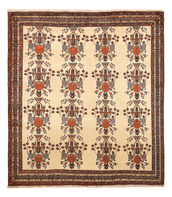 Persisk tæppe - Nomadisk - 230 x 195 cm - beige