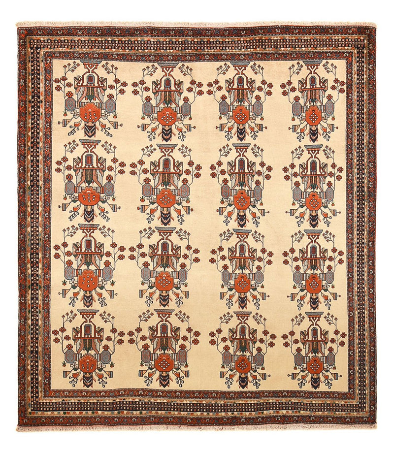 Persisk tæppe - Nomadisk - 230 x 195 cm - beige