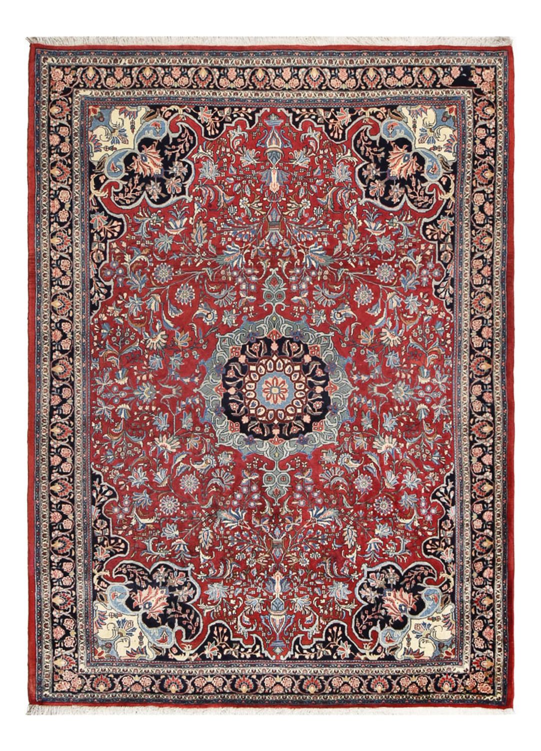 Persisk tæppe - Bijar - 295 x 220 cm - rød