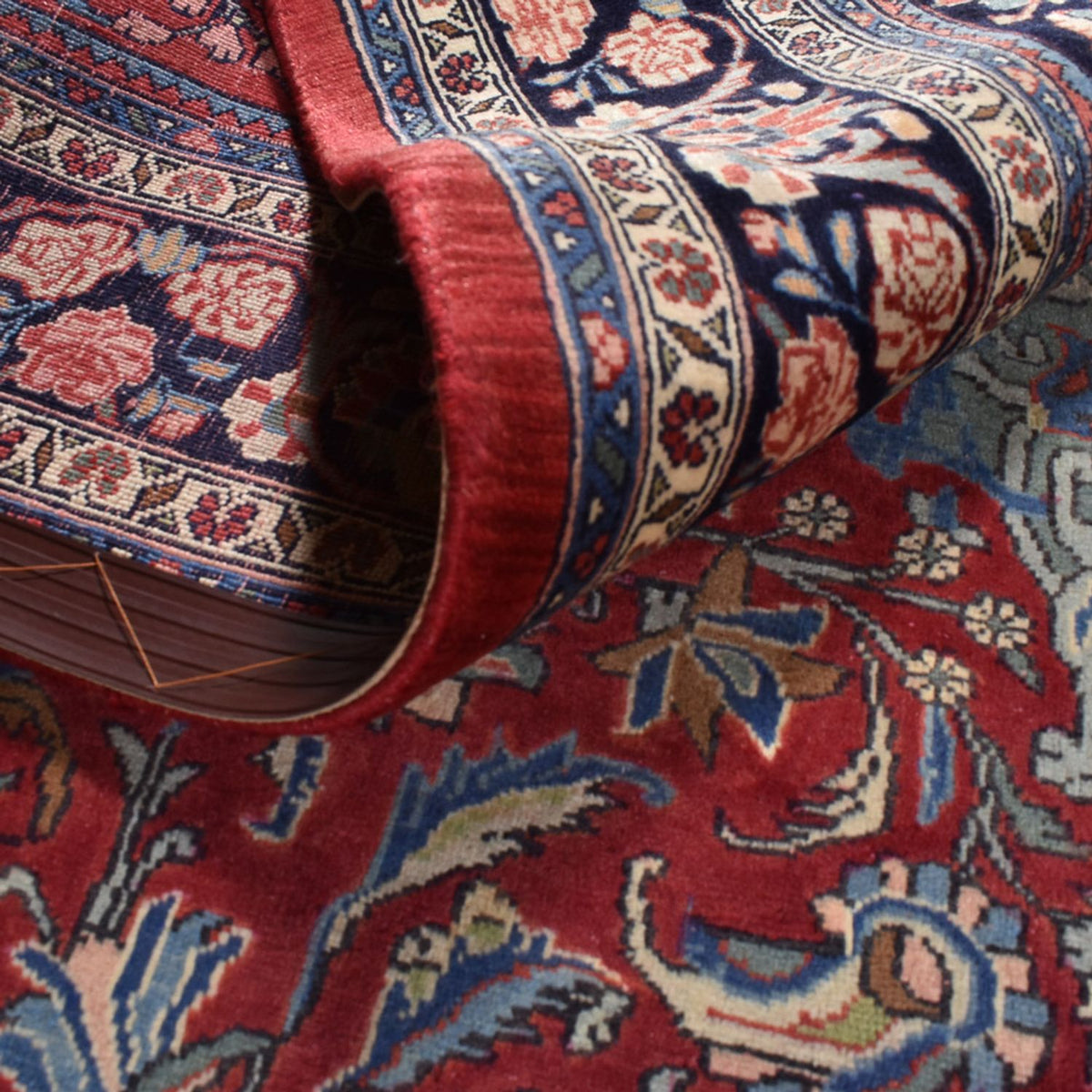 Persisk tæppe - Bijar - 295 x 220 cm - rød